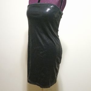 The Limited Size L Strapless Black Sequin Cocktail Party Dress